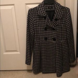 Aqua double breasted coat